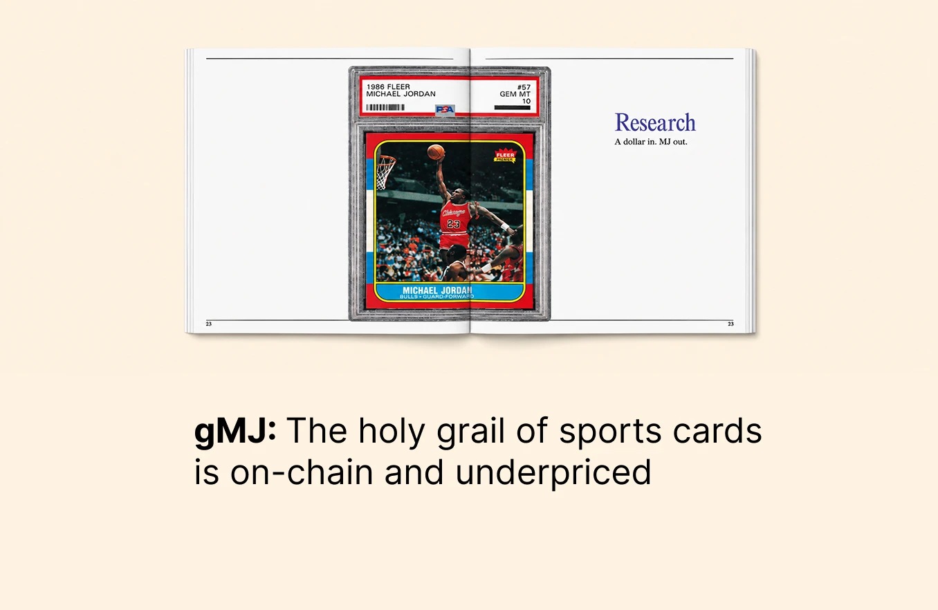 gMJ: The holy grail of sports cards is on-chain and underpriced