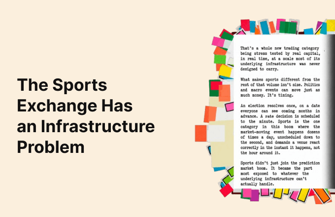 The Sports Exchange Has an Infrastructure Problem